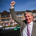 Trainer Barry Connell celebrates after winning The William Hill Champion Chase with Marine Nationale on day one of the Punchestown Festival, Photo by David Fitzgerald/Sportsfile