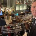 Kerry all Ireland winning footballer Paudie Clifford ​with PKRF chairman James Nolan at the official launch of Punchestown Festival 2026