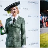 Olivia Clayton from Worcester in the UK who was chosen as Wednesday's Best Dressed Lady at Punchestown PICS: Simon Lazewski