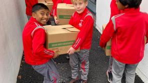 Kilkenny school children help with St Vincent de Paul Christmas hampers!
